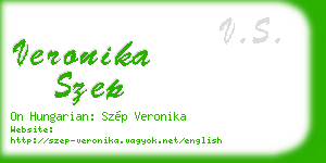 veronika szep business card